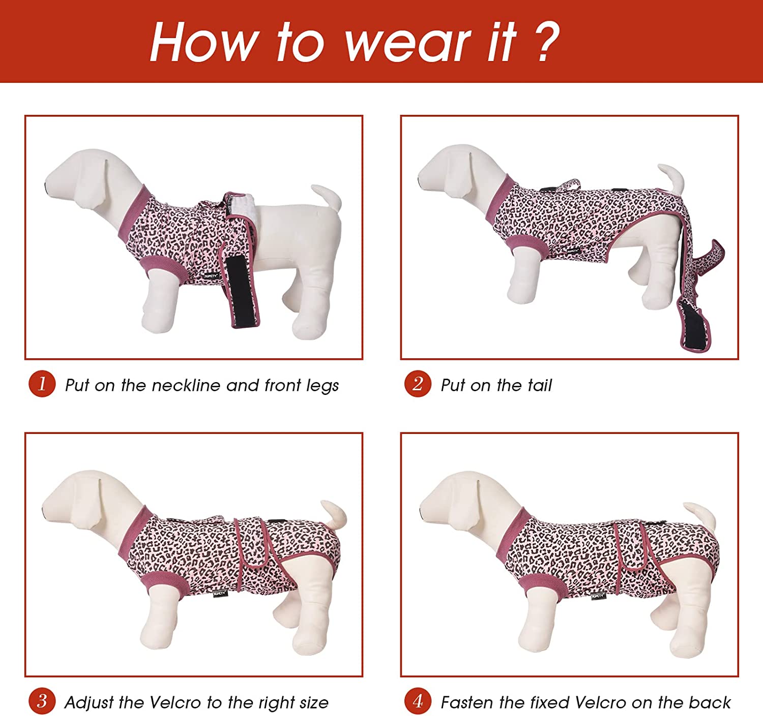 Dog Recovery Suit Adjustable, Dog Bodysuit for Abdominal Wound after Surgery, Substitute E-Collar, M Size, Anti-Licking Surgical Dog Onesies, Camo.
